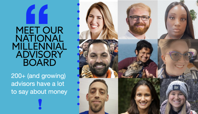 Collage of Banktastic National Millennial Advisory Board Member Faces